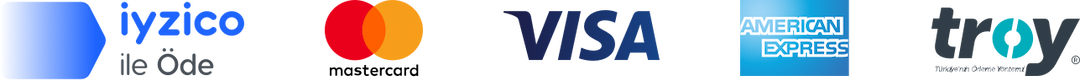 iyzico ile güvenli ödeme — Visa, Mastercard, Amex, Troy